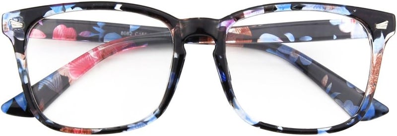 GQUEEN Fashion Glasses Non Prescription Fake Glasses for Women Men Clear Lens Square, 201582 - Image 5